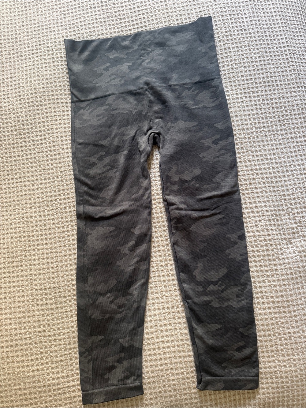 SPANX Look at Me Know High-Waist Camo Leggings - Green